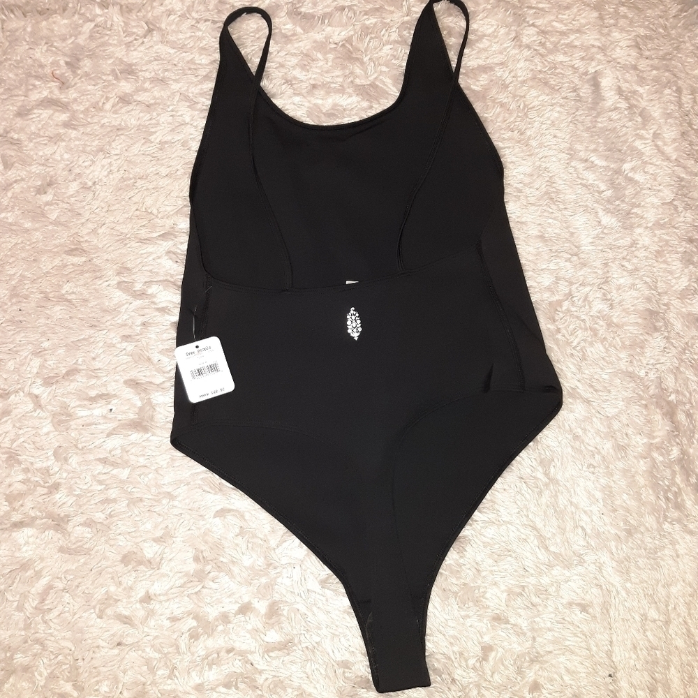 FREE people black bodysuit - Picture 3 of 6